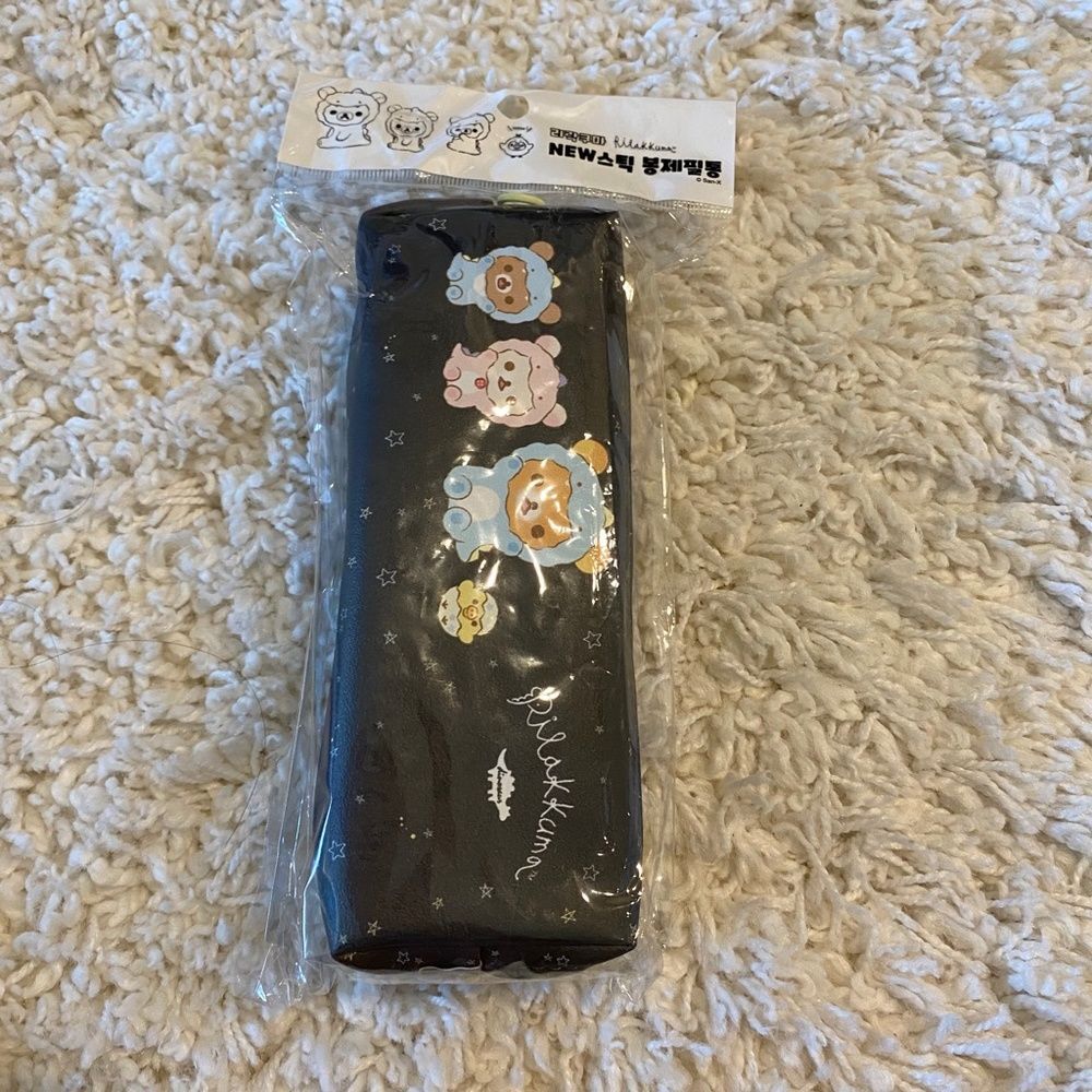 Cute Korean Animal Design Pencil Case/Storage. Black. OS. Kidcore. Fun. Gifts. - Picture 3 of 4